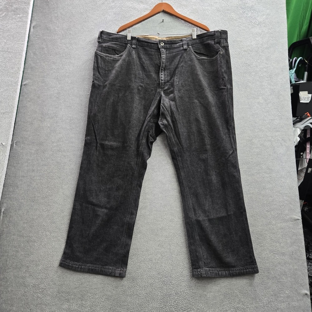 Duluth Trading Co Men Jeans 46X30 Gray Denim Flex Ballroom Jeans 28" Inseam